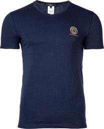 T-SHIRT 26512 ΜΠΛΕ SLIM FIT VERSACE από το MODIVO