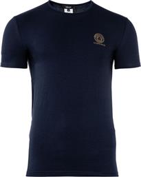 T-SHIRT 26514 ΜΠΛΕ SLIM FIT VERSACE από το MODIVO