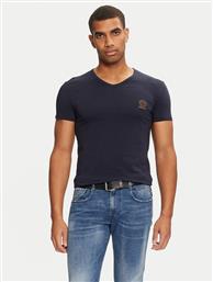 T-SHIRT AUU01004 1A1001 ΣΚΟΥΡΟ ΜΠΛΕ REGULAR FIT VERSACE