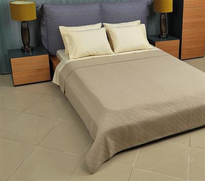 ΚΟΥΒΕΡΛΙ ΥΠΕΡΔΙΠΛΟ (230X250) VESTA 4002 BEIGE VESTA HOME