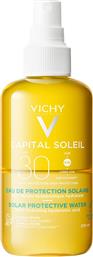 CAPITAL SOLEIL SOLAR PROTECTIVE WATER SPF30 ΑΝΤΗΛΙΑΚΟ ΝΕΡΟ ΕΞΑΙΡΕΤΙΚΑ ΑΝΑΛΑΦΡΟ & ΔΡΟΣΕΡΟ ΥΨΗΛΗΣ ΠΡΟΣΤΑΣΙΑΣ ΓΙΑ ΛΑΜΠΕΡΟ ΜΑΥΡΙΣΜΑ 200ML VICHY