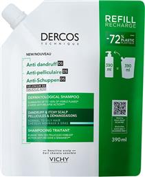 DERCOS ANTI-DANDRUFF DERMATOLOGICAL SHAMPOO FOR NORMAL TO OILY HAIR ΣΑΜΠΟΥΑΝ ΚΑΤΑ ΤΗΣ ΞΗΡΟΔΕΡΜΙΑΣ ΓΙΑ ΤΗΝ ΚΑΤΑΠΟΛΕΜΗΣΗ ΤΗΣ ΛΙΠΑΡΗΣ ΠΙΤΥΡΙΔΑΣ & ΤΗΣ ΦΑΓΟΥΡΑΣ ΤΟΥ ΤΡΙΧΩΤΟΥ REFILL 390ML VICHY