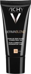 DERMABLEND FDT CORRECTEUR FLUIDE SPF35 ΔΙΟΡΘΩΤΙΚΟ MAKE-UP ΜΕ ΛΕΠΤΟΡΡΕΥΣΤΗ ΥΦΗ 30ML - 15 OPAL VICHY