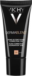 DERMABLEND SPF35 CORRECTEUR FLUIDE ΥΓΡΟ ΜΕΙΚΑΠ ΓΙΑ ΥΨΗΛΗ ΚΑΛΥΨΗ, ΜΕΓΑΛΗ ΔΙΑΡΚΕΙΑ & ΦΥΣΙΚΟ ΑΠΟΤΕΛΕΣΜΑ ΓΙΑ ΚΑΘΕ ΤΥΠΟ ΕΠΙΔΕΡΜΙΔΑΣ 30ML - 35 SAND VICHY