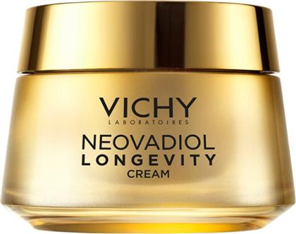 NEOVADIOL LONGEVITY DAY CREAM ΚΡΕΜΑ ΗΜΕΡΑΣ ΠΡΟΣΩΠΟΥ ΓΙΑ ΑΝΑΔΟΜΗΣΗ, ΟΡΑΤΗ ΕΠΑΝΑΦΟΡΑ ΟΓΚΟΥ ΝΕΟΤΗΤΑΣ ΣΕ 5 ΠΕΡΙΟΧΕΣ ΚΛΕΙΔΙΑ 50ML VICHY