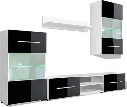 ΕΠΙΠΛΑ ΤΗΛΕΟΡΑΣΗΣ ΜΟΡΙΟΣΑΝΙΔΑ 5 ΤΜΧ 240X33X105.5CM - ΜΑΥΡΟ VIDAXL