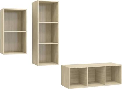 ΕΠΙΠΛΑ ΤΗΛΕΟΡΑΣΗΣ ΜΟΡΙΟΣΑΝΙΔΑ ΔΡΥΣ 3 ΤΜΧ 37X37X107CM - ΜΠΕΖ VIDAXL