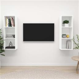 ΕΠΙΠΛΟ ΤΗΛΕΟΡΑΣΗΣ ΜΟΡΙΟΣΑΝΙΔΑ 2 ΤΜΧ 37X37X107 CM - ΛΕΥΚΟ VIDAXL