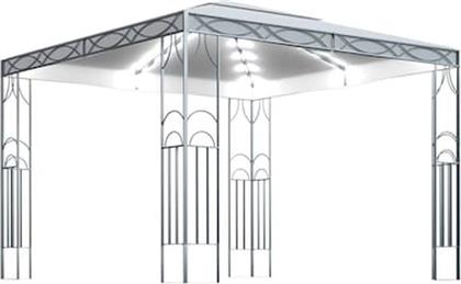 ΚΙΟΣΚΙ ΑΤΣΑΛΙ ΜΕ ΦΩΤΑ 300X300CM - ΚΡΕΜ VIDAXL