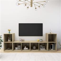 VIDAXLΕΠΙΠΛΑ ΤΗΛΕΟΡΑΣΗΣ 4 ΤΕΜ SONOMA ΔΡΥΣ 72X35X36,5ΕΚ ΜΟΡΙΟΣΑΝΙΔΑ