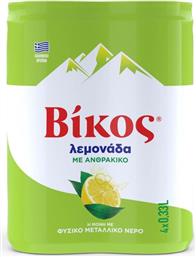 ΛΕΜΟΝΑΔΑ ΜΕ ΑΝΘΡΑΚΙΚΟ ΚΟΥΤΙ 4X330ML ΒΙΚΟΣ