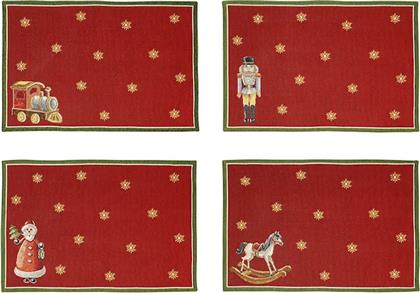 ΣΕΤ ΣΟΥΠΛΑ ΓΙΑ ΤΟ ΤΡΑΠΕΖΙ TOY'S DELIGHT 32 X 48 CM 4-PACK ΧΡΩΜΑ: ΚΟΚΚΙΝΟ VILLEROY & BOCH