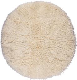 ΣΤΡΟΓΓΥΛΟ ΧΑΛΙ (Φ90) FLOKATI NATURAL WHITE 1700GSM ΒΙΟΚΑΡΠΕΤ