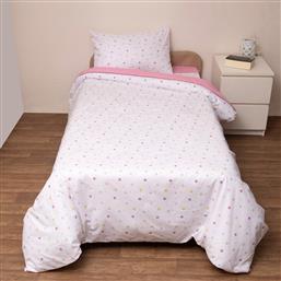 ΚΟΥΒΕΡΛΙ ΜΟΝΟ (ΣΕΤ 160X240) KIDS ΙΚΑΡΟΣ ΡΟΖ VIOPROS