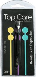 TOP CARE TWEEZERS STRAIGHT TIP ΤΣΙΜΠΙΔΑΚΙ ΙΣΙΟ 1 ΤΕΜΑΧΙΟ - ΜΑΥΡΟ VITORGAN