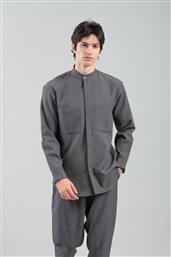 ΑΝΔΡΙΚΟ ΠΟΥΚΑΜΙΣΟ OVERSHIRT 300-2425-CITY D.GREY ΓΚΡΙ VITTORIO