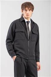 ΑΝΔΡΙΚΟ ΠΟΥΚΑΜΙΣΟ OVERSHIRT 300-2425-MERRATO BLACK ΜΑΥΡΟ VITTORIO