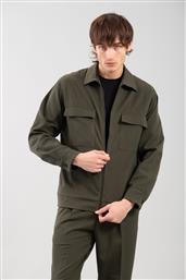 ΑΝΔΡΙΚΟ ΠΟΥΚΑΜΙΣΟ OVERSHIRT 300-2425-MERRATO OLIVE ΠΡΑΣΙΝΟ VITTORIO