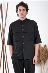 ΠΟΥΚΑΜΙΣΟ OVERSHIRT 300-24-MONTERI BLACK VITTORIO