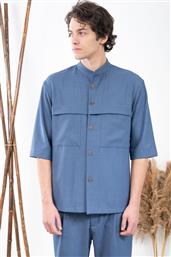 ΠΟΥΚΑΜΙΣΟ OVERSHIRT 300-24-MONTERI INDIGO VITTORIO