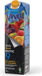 ΧΥΜΟΣ EXOTIC 9 ΦΡΟΥΤΑ 1LT VIVA FRESH