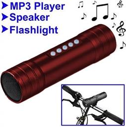 MP3(MSD 4GB)SPEAKER ΦΑΚΟΣ-ALARM HF-ΒΑΣΗ ΠΟΔΗΛΑΤΟΥ VT-LED7 RED VOLTE TEL