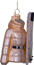 ΧΡΙΣΤΟΥΓΕΝΝΙΑΤΙΚΟ ΓΥΑΛΙΝΟ ΣΤΟΛΙΔΙ ''GOLD SKI JACKET'' 10,5 CM - 1237000105032 ΧΡΥΣΟ VONDELS