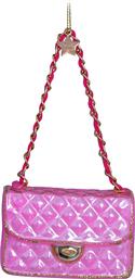 ΧΡΙΣΤΟΥΓΕΝΝΙΑΤΙΚΟ ΓΥΑΛΙΝΟ ΣΤΟΛΙΔΙ ''PINK FASHION BAG'' 5,5 CM - 1212870140017 ΡΟΖ VONDELS