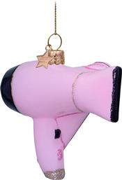 ΧΡΙΣΤΟΥΓΕΝΝΙΑΤΙΚΟ ΓΥΑΛΙΝΟ ΣΤΟΛΙΔΙ ''PINK HAIR DRYER SET'' 6,5 CM - 3240336065015 ΡΟΖ VONDELS