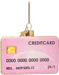 ΧΡΙΣΤΟΥΓΕΝΝΙΑΤΙΚΟ ΓΥΑΛΙΝΟ ΣΤΟΛΙΔΙ ''PINK OPAL CREDIT CARD'' 7 CM - 4250327070071 ΡΟΖ VONDELS