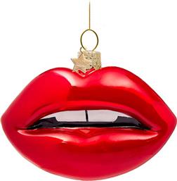 ΧΡΙΣΤΟΥΓΕΝΝΙΑΤΙΚΟ ΓΥΑΛΙΝΟ ΣΤΟΛΙΔΙ ''RED OPAL SENSUAL LIPS'' 7,5 CM - 3217000075014 ΚΟΚΚΙΝΟ VONDELS