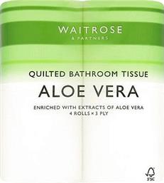 ΧΑΡΤΙ ΥΓΕΙΑΣ 3ΦΥΛΛΟ ALOE VERA (4 ΡΟΛΑ *121G) WAITROSE