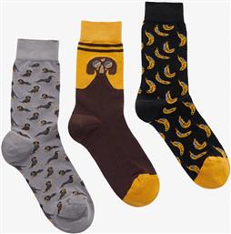 UNISEX GO BANANAS COTTON SOCKS 3-PACK WALK