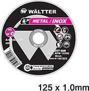 ΔΙΣΚΟΙ ΚΟΠΗΣ ΣΙΔΗΡΟΥ / INOX WALTTER 125X1.0MM WALTTER 1251022 WΑLTTER