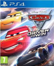 PS4 GAME - CARS 3: DRIVEN TO WIN WARNER BROS