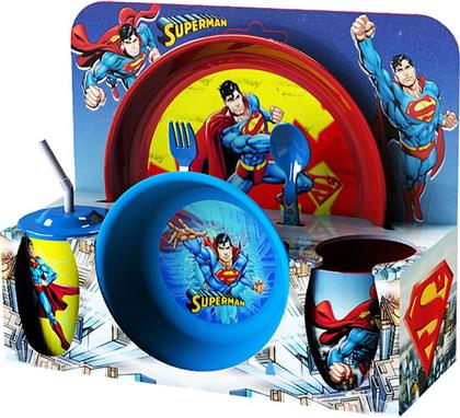 ΣΕΤ 6ΤΜΧ ΦΑΓΗΤΟΥ ΠΛΑΣΤΙΚΟ SUPERMAN 50-3301 (ΥΛΙΚΟ: ΠΛΑΣΤΙΚΟ, ΧΡΩΜΑ: ΜΠΛΕ) - - 50-3301 WARNER BROS