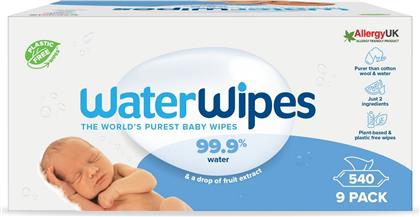 PLASTIC-FREE ΜΩΡΟΜΑΝΤΗΛΑ WATERWIPES (9X60ΤΕΜ)