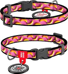 ΠΕΡΙΛΑΙΜΙΟ BANANAS ON PINK PLASTIC FASTEX (25MM / 37-58CM) WAUDOG
