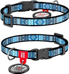 ΠΕΡΙΛΑΙΜΙΟ ETNO BLUE PLASTIC FASTEX (25MM / 35-58CM) WAUDOG