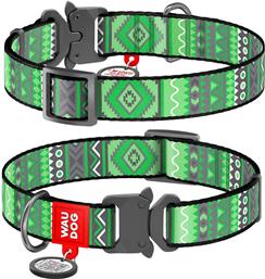 ΠΕΡΙΛΑΙΜΙΟ ETNO GREEN METAL FASTEX (25MM / 35-58CM) WAUDOG