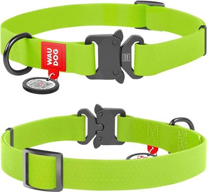 ΠΕΡΙΛΑΙΜΙΟ LIME GREEN METAL FASTEX (25MM / 35-58CM) WAUDOG