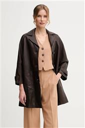 ΔΕΡΜΑΤΙΝΟ ΠΑΛΤΟ ΧΡΩΜΑ: ΚΑΦΕ, 2515471011600 WEEKEND MAX MARA