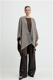 ΜΑΛΛΙΝΟ ΠΟΝΤΣΟ OGNUNO ΧΡΩΜΑ: ΚΑΦΕ, 2525546055600 WEEKEND MAX MARA