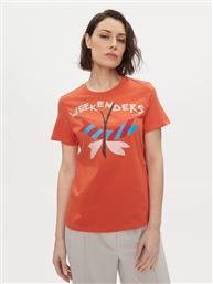 T-SHIRT NERVI 2415971051650 ΠΟΡΤΟΚΑΛΙ REGULAR FIT WEEKEND MAX MARA