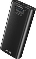 POWER BANK 20000MAH 12W WK WP-121 2 ΘΕΣΕΩΝ ΜΑΥΡΟ WELCOME