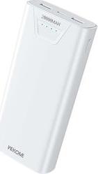 POWER BANK 20000MAH 12W WK WP-121 2 ΘΕΣΕΩΝ WHITE WELCOME