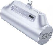 POWER BANK 3000MAH 10W WK WP-07 LIGHTNING 1 ΘΕΣΗΣ ΛΕΥΚΟ WELCOME