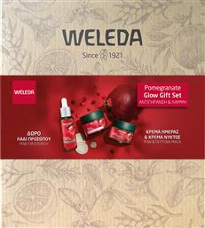 PROMO POMEGRANATE FIRMING NIGHT FACE CREAM 40ML & DAY FACE CREAM 40ML & ΔΩΡΟ FACIAL OIL 30ML WELEDA