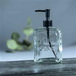 DISPENSER ΜΠΑΝΙΟΥ 550ML (9.5X6X20) PURE SOAP TRANSPARENT 24714100 WENKO