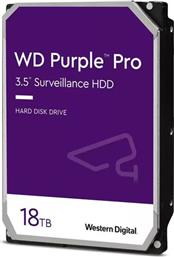 PURPLE PRO SURVEILLANCE 3.5'' SATA 18TB HDD ΕΣΩΤΕΡΙΚΟΣ ΣΚΛΗΡΟΣ ΔΙΣΚΟΣ WESTERN DIGITAL από το ΚΩΤΣΟΒΟΛΟΣ